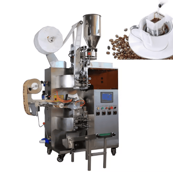 Máquina empacadora de bolsas de café por goteo